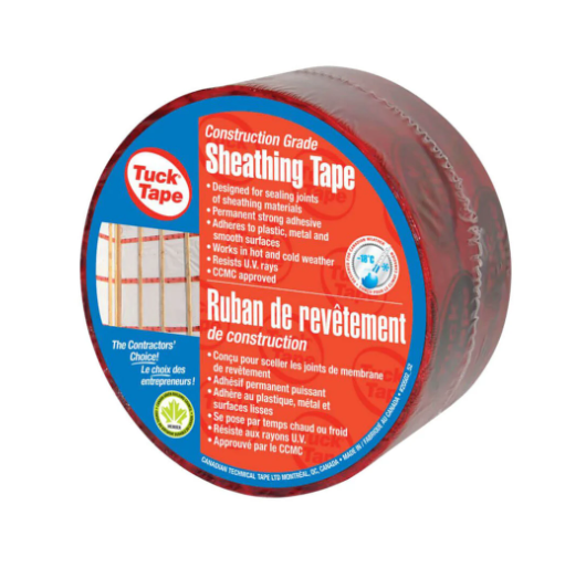 Sheathing Tape 60mm x 55m Red Construction Grade Accessory