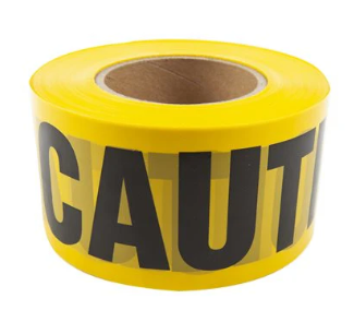 Barrier Caution Tape 3inx250ft Yellow Accessory