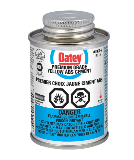 ABS Cement With Brush 118ml Yellow Accessory