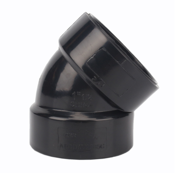 ABS Elbow 45° x 3in Black ABS pluming