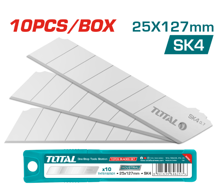 25mmX127mm 10pcs blades set