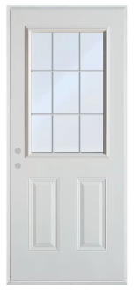 34"X80" Right Side Single Door Half Glass