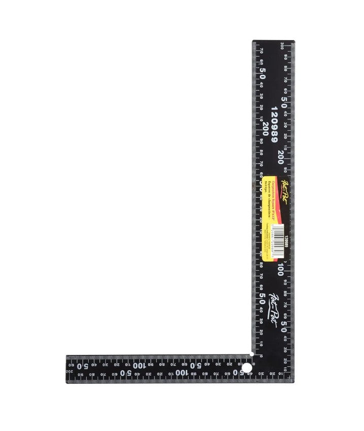 Carpenters Square 8in x 12in Steel Black