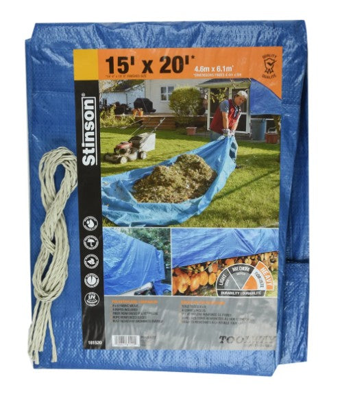 Tarpaulin 15ft x 20ft Blue
