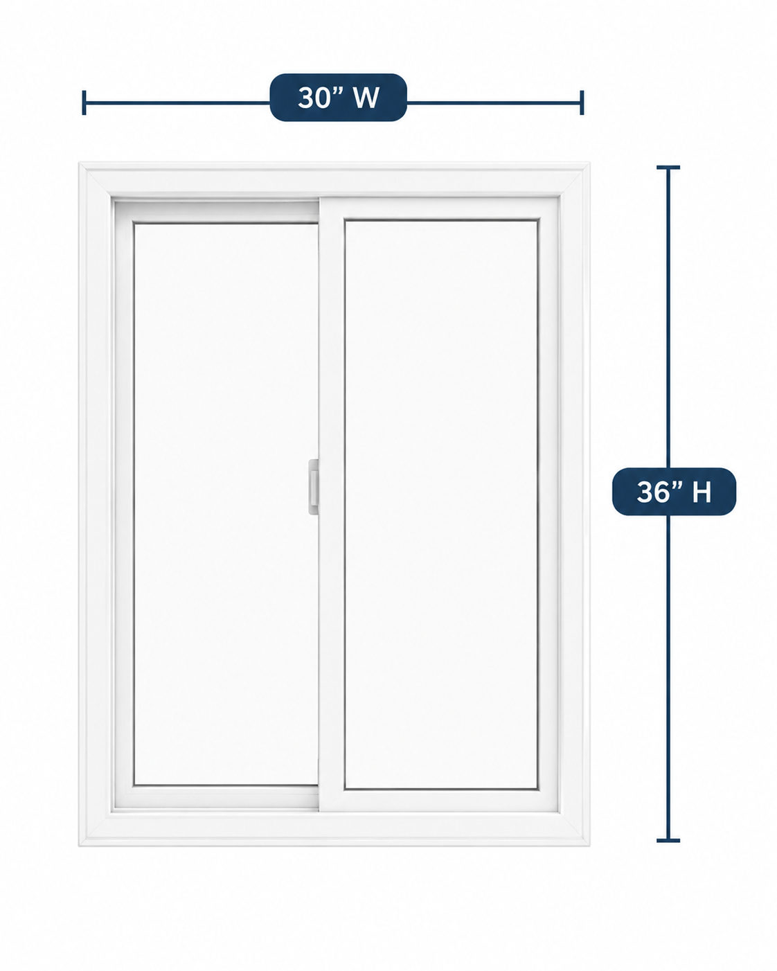 Single Slider Window 30-inch W x 36-inch H