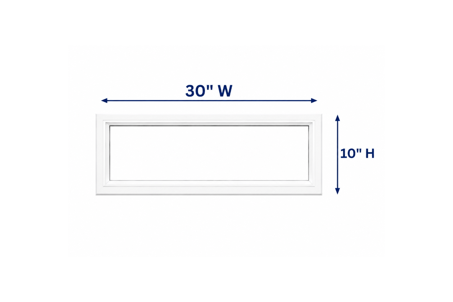Fixed Window Box 30X10