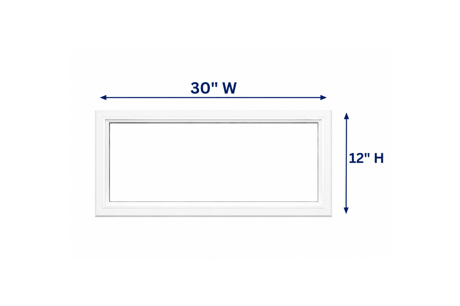 Fixed Window Box 30X12