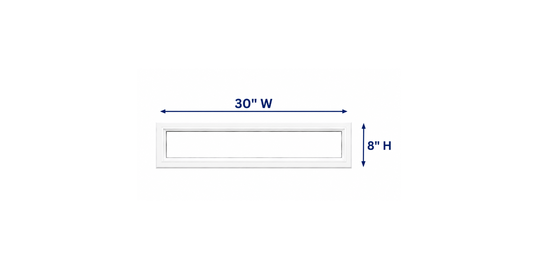 Fixed Window Box 30X8