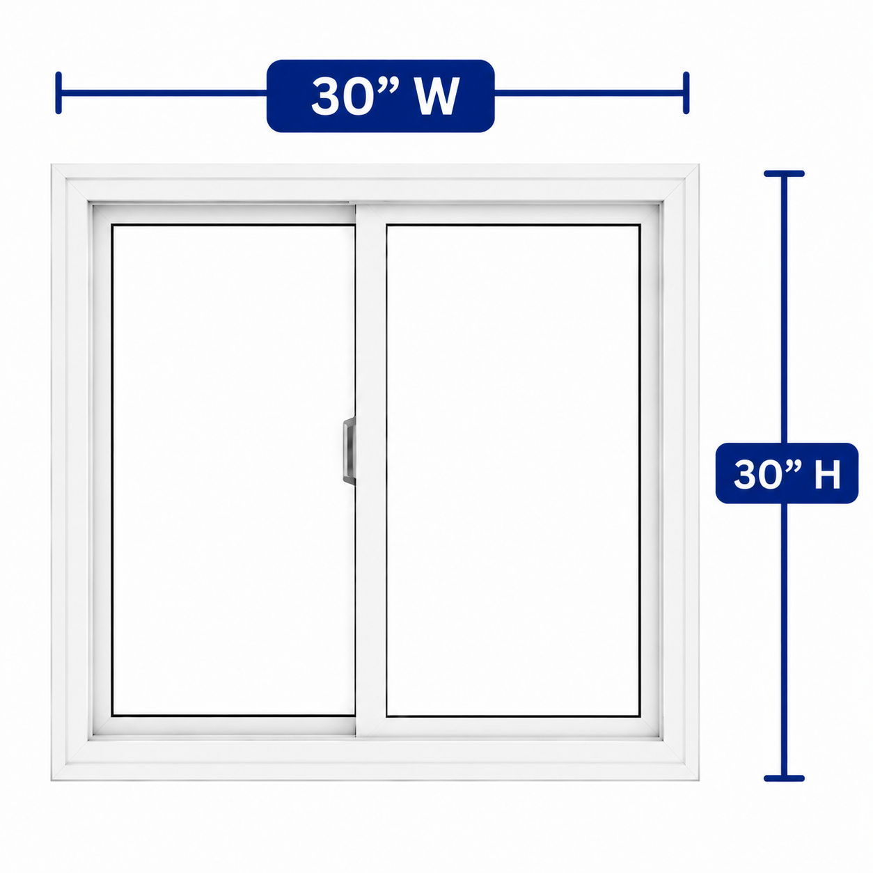 Double Slider Window 30-inch W x 30-inch H