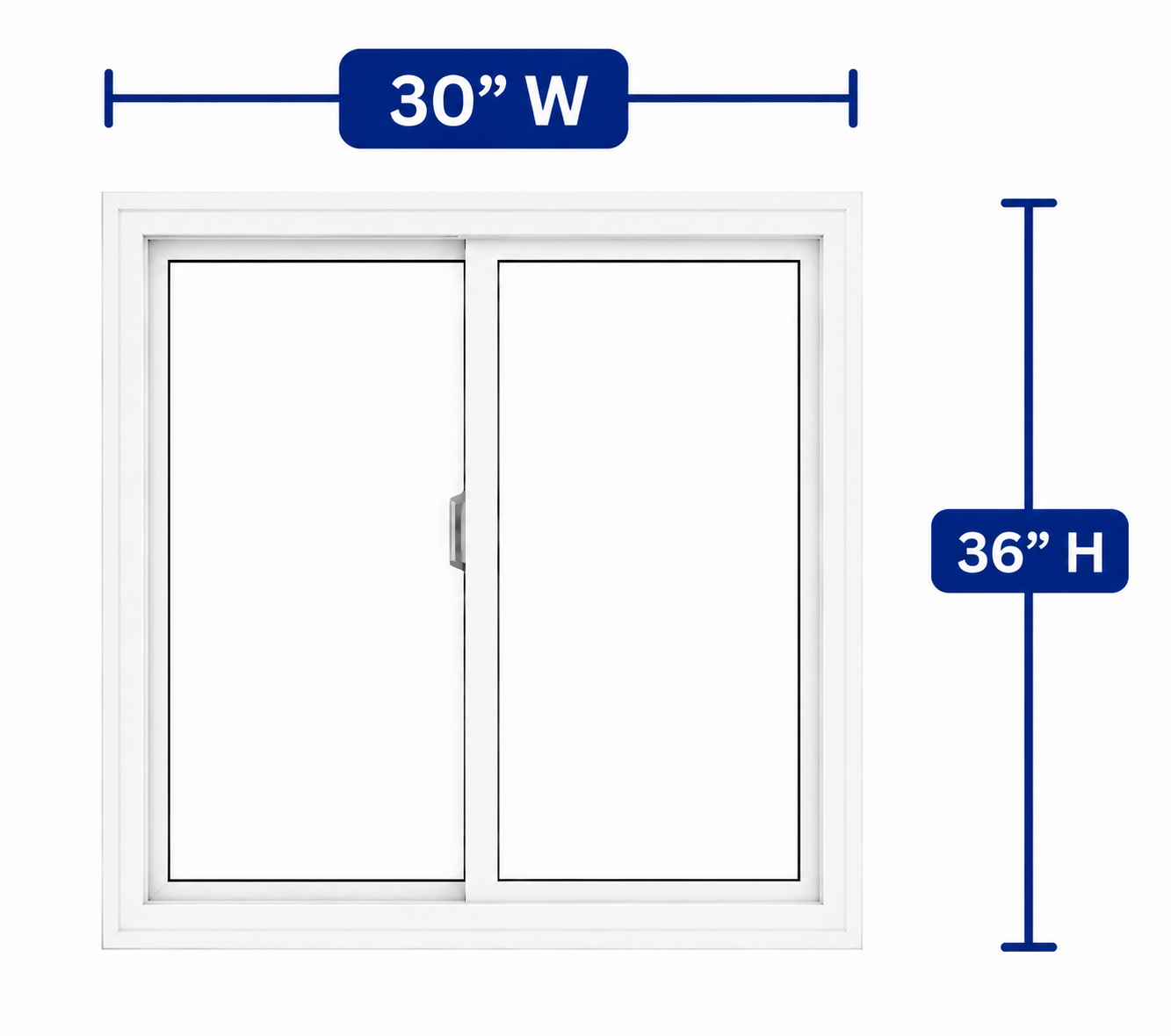Double Slider Window 30-inch W x 36-inch H