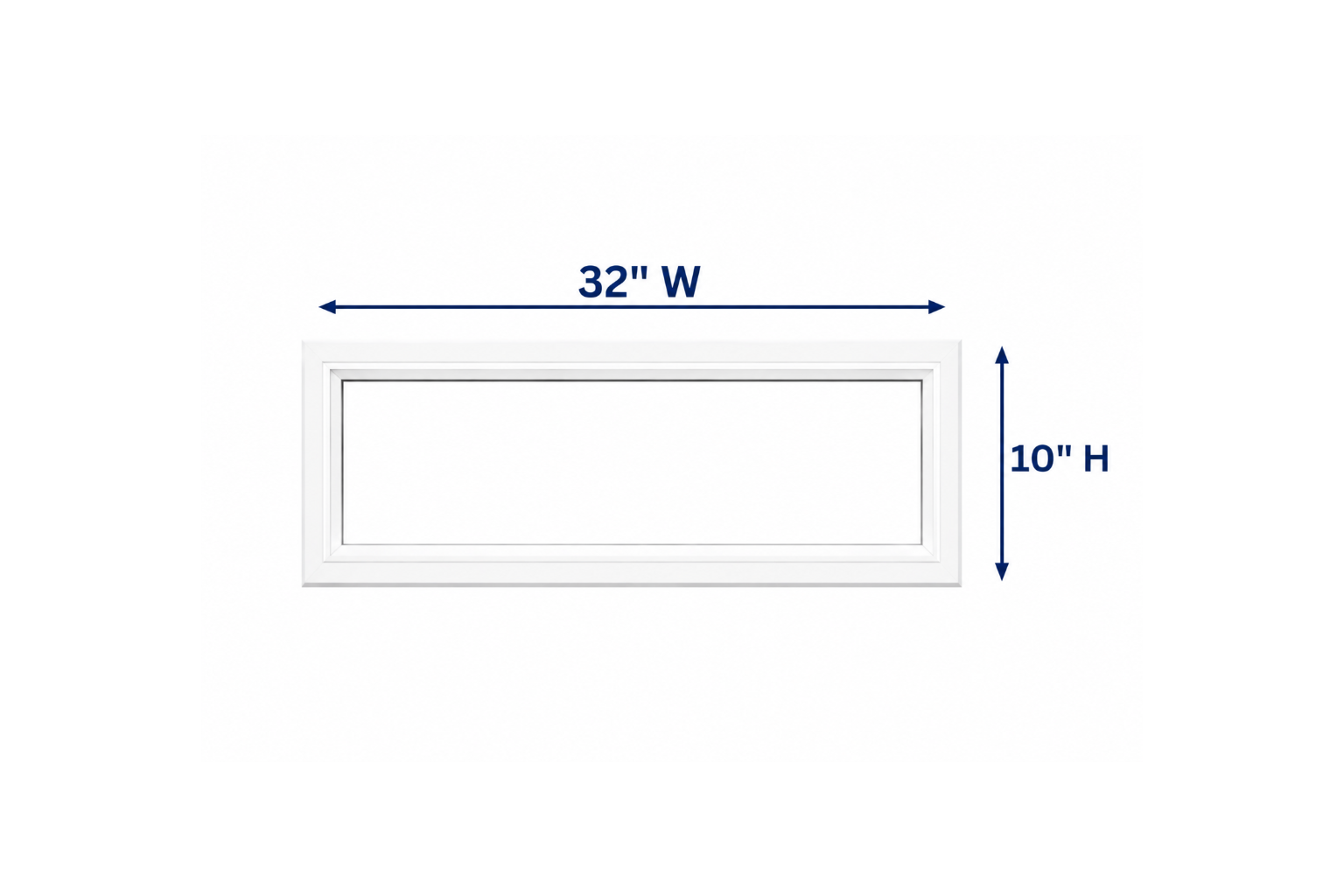 Fixed Window Box 32X10