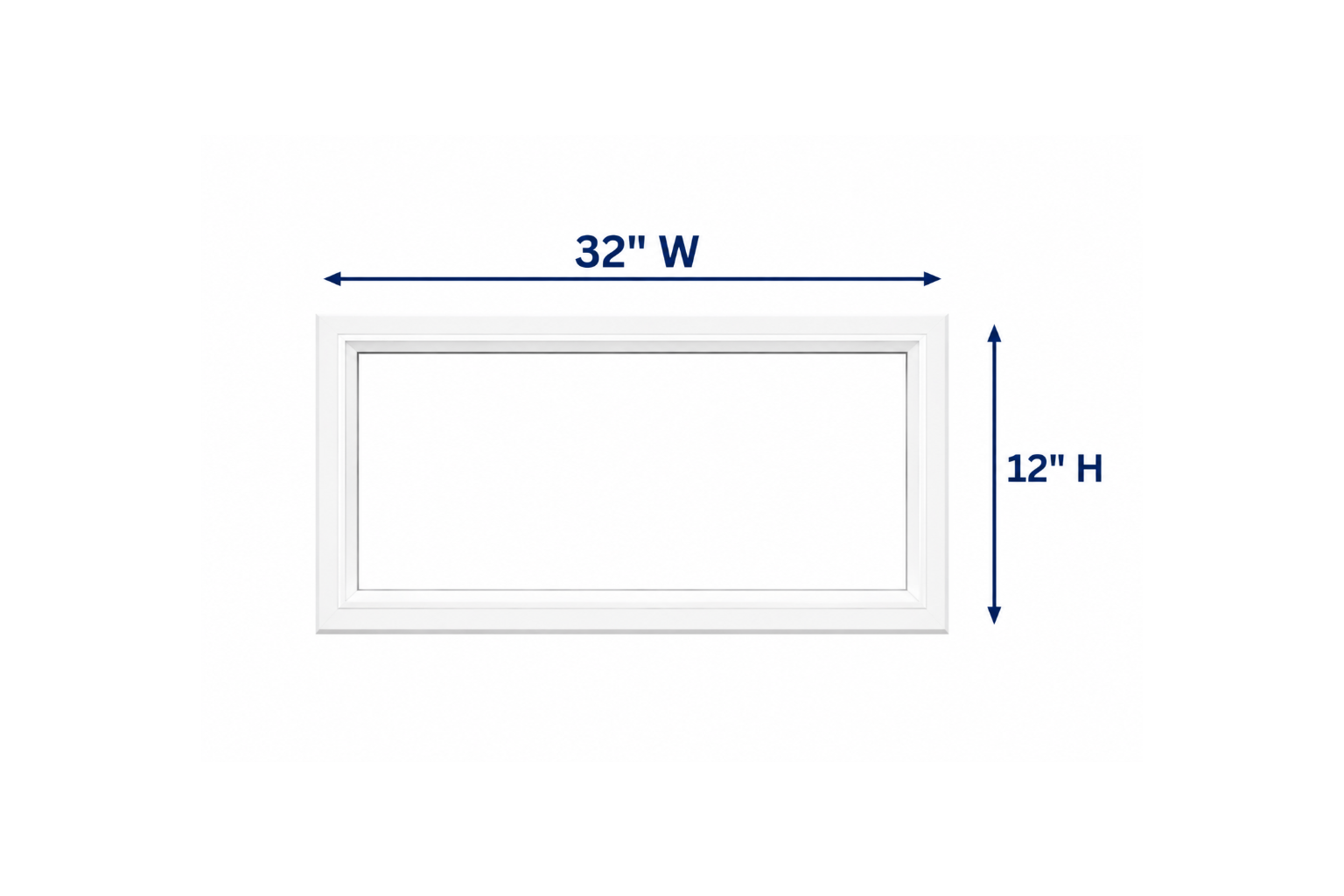 Fixed Window Box 32X12