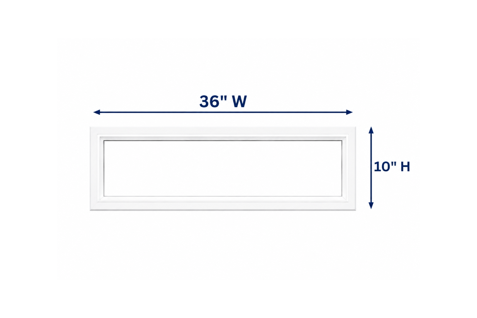 Fixed Window Box 36X10