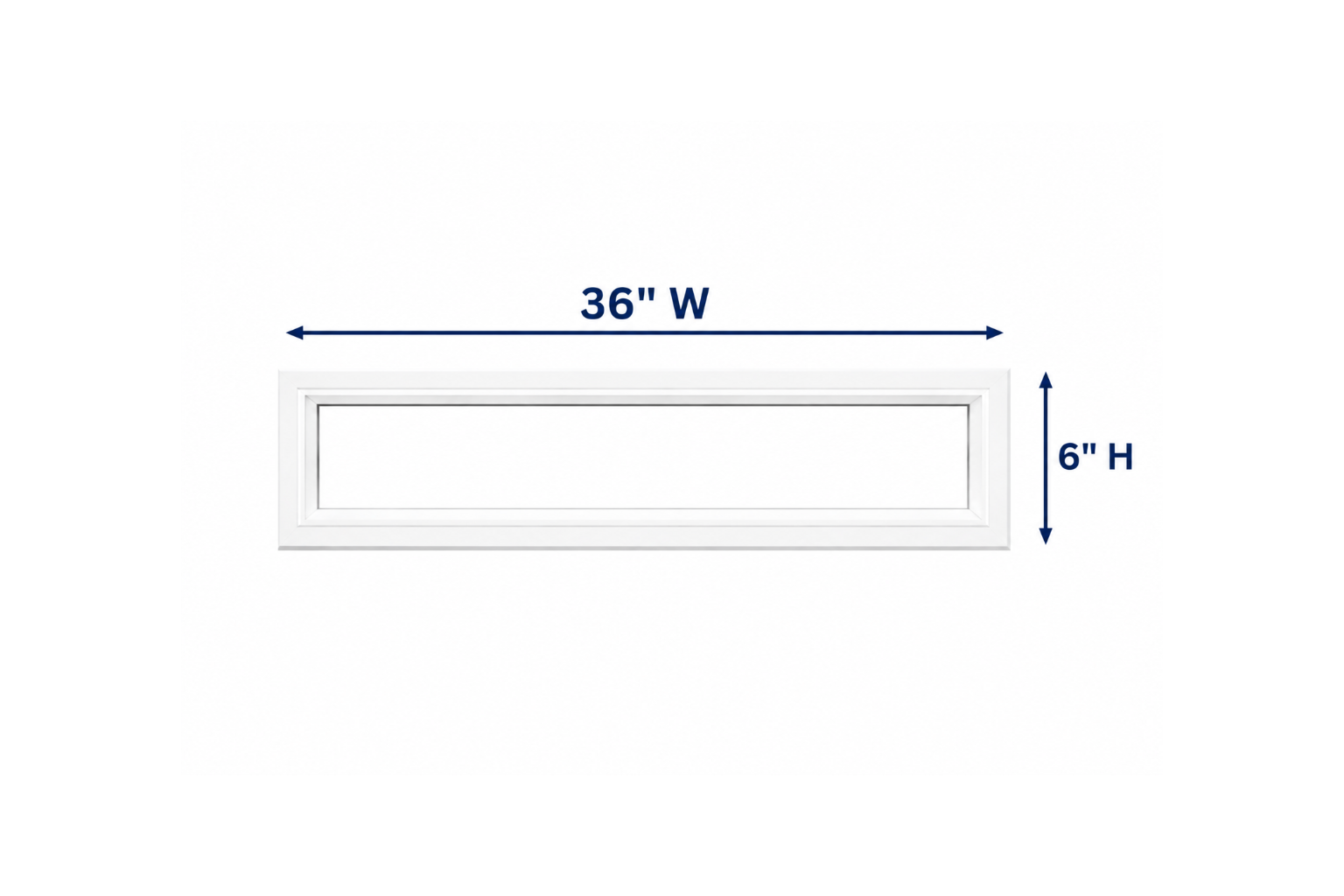 Fixed Window Box 36X06