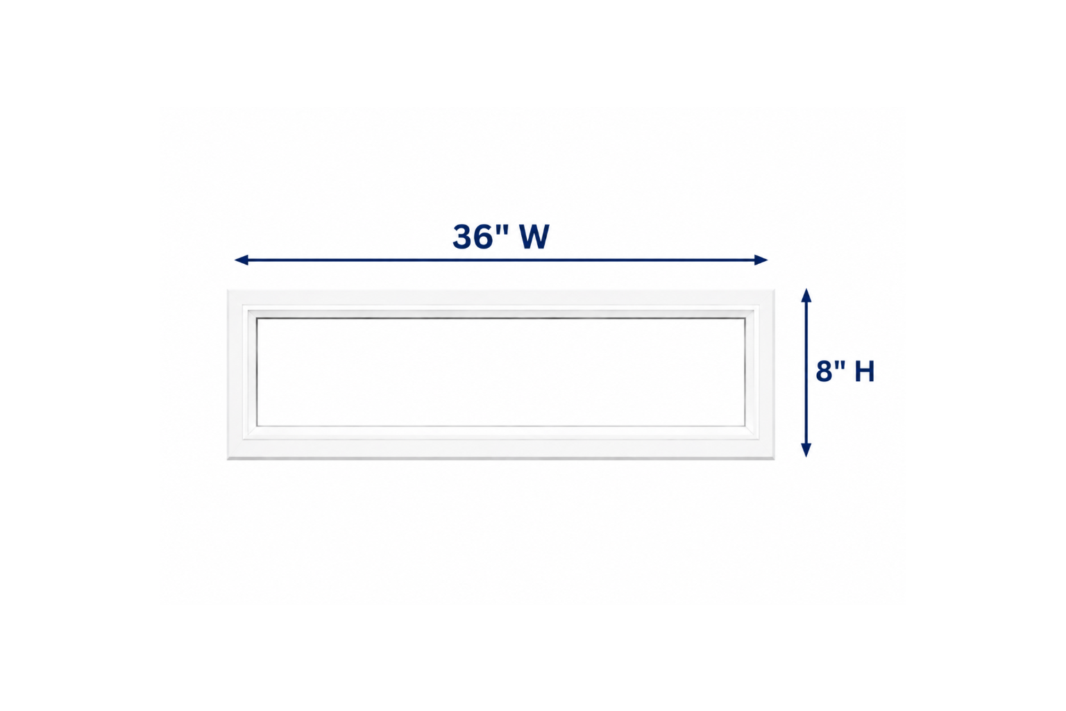 Fixed Window Box 36X08