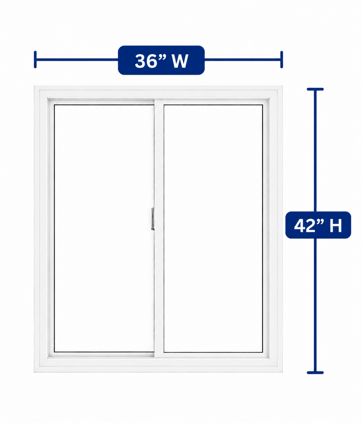 Double Slider Window 36-inch W x 42-inch H