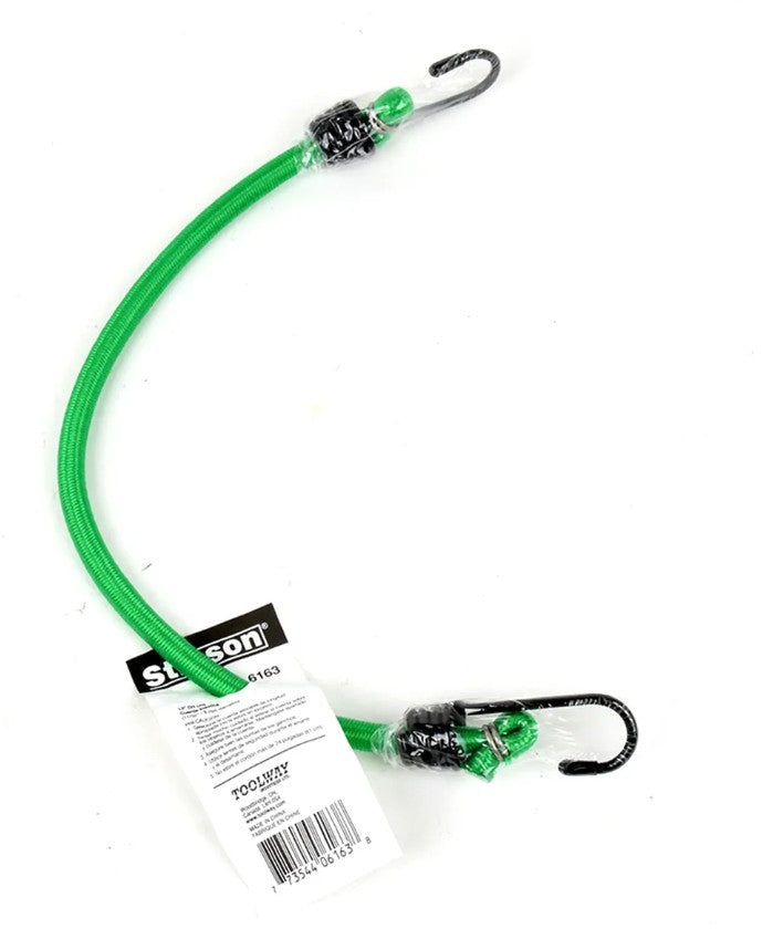 Tie Down Braided Bungee Stretch Cord 13in Green