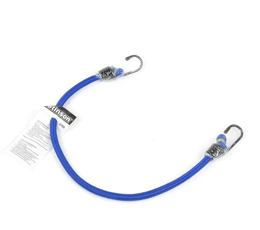 Tie Down Braided Bungee Stretch Cord 18in Blue
