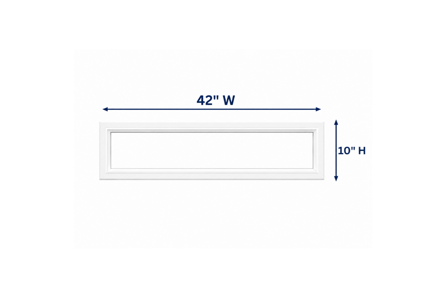 Fixed Window Box 42X10