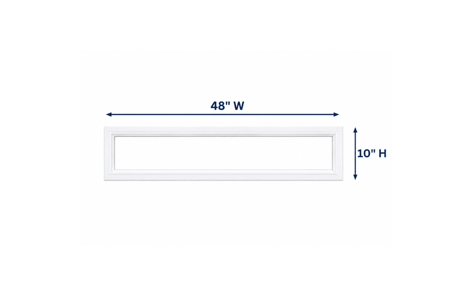 Fixed Window Box 48X10