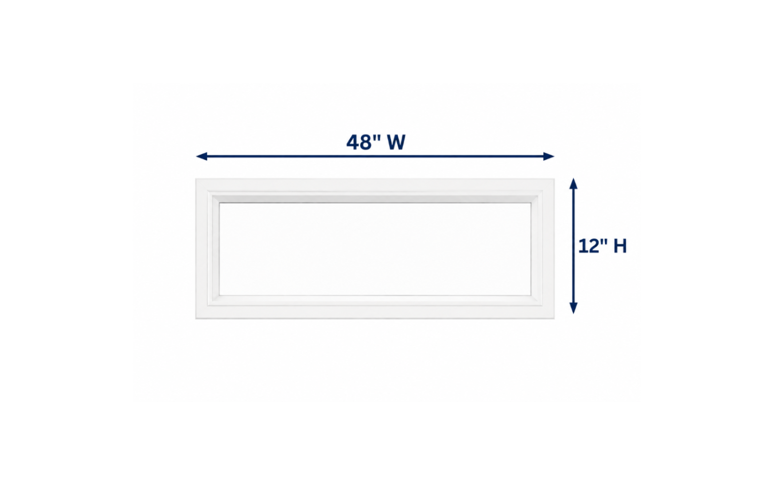Fixed Window Box 48X12