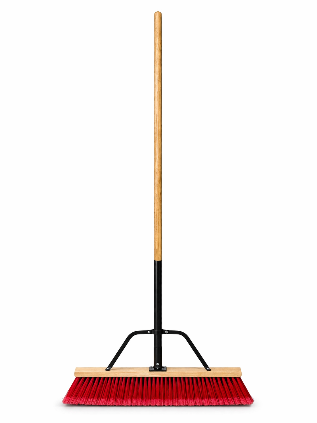 RYNO MEDIUM PUSH BROOM PVC 24IN RED 60IN
