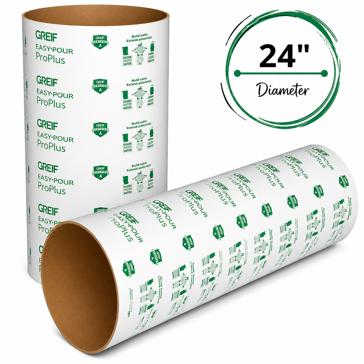 GREIF 24 in. x 12 ft. EasyPour Concrete Forming Tube