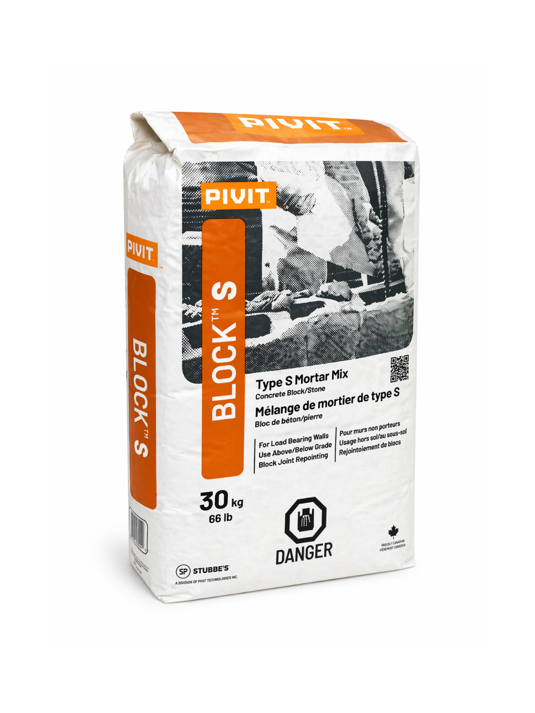 Stubbes's - Pivit Mortar Mix - Type S- 30 KG