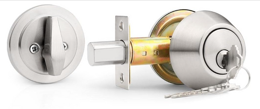 Keyed Alike Single Cylinder Deadbolts Brushed Nickel