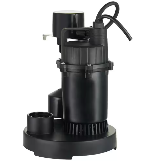 Sump Pump Machine 1/3 Hp Thermoplastic & Vertical Float ABS plumbing