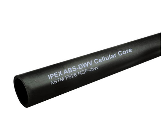 ABS Pipe  1½in x 12ft Black ABS pluming