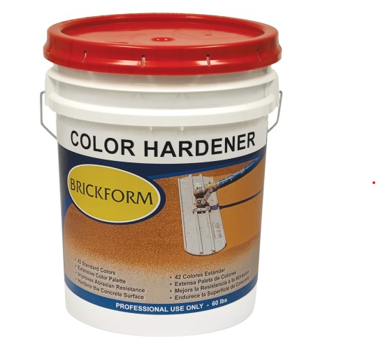 Dark Gray Brickform Concrete Color Hardener