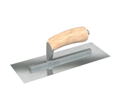 STAINLESS STEEL FINISHING TROWEL - SQUARE END - 11 X 4.5