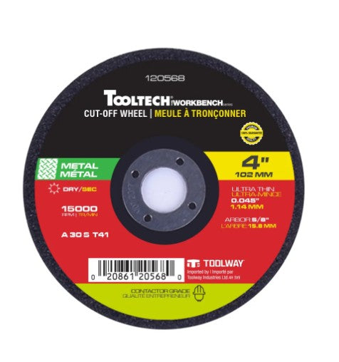Cut-Off Wheel Ultra Thin Abrasive 4in x .045 Metal