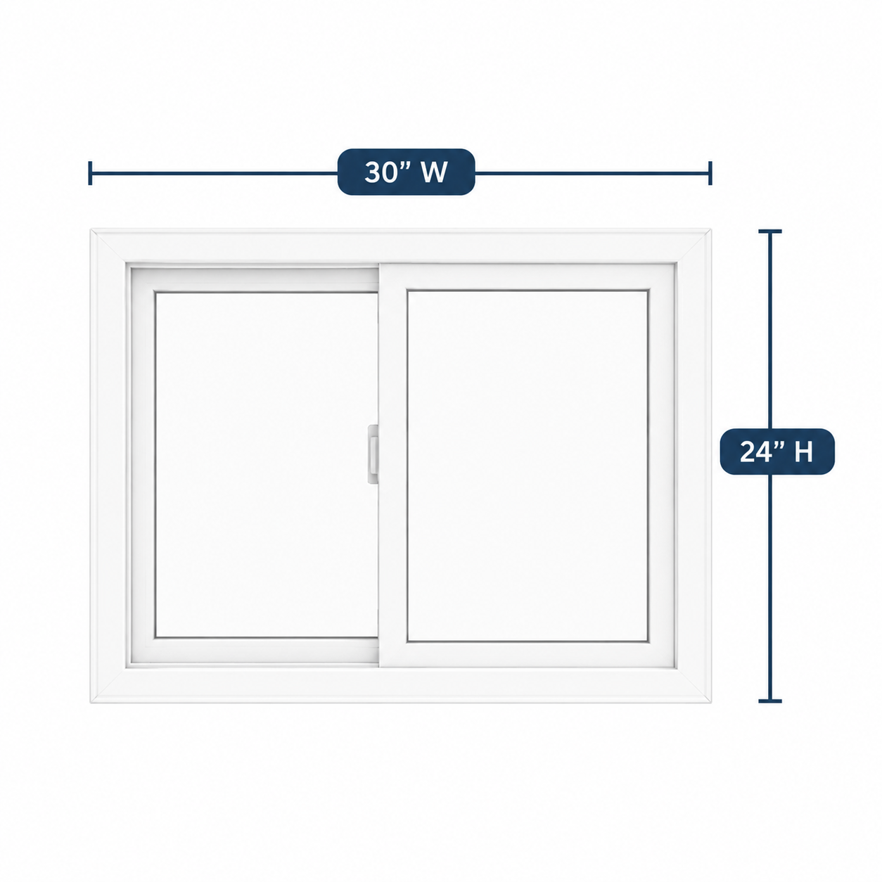 Single Slider Window 30-inch W x 24-inch