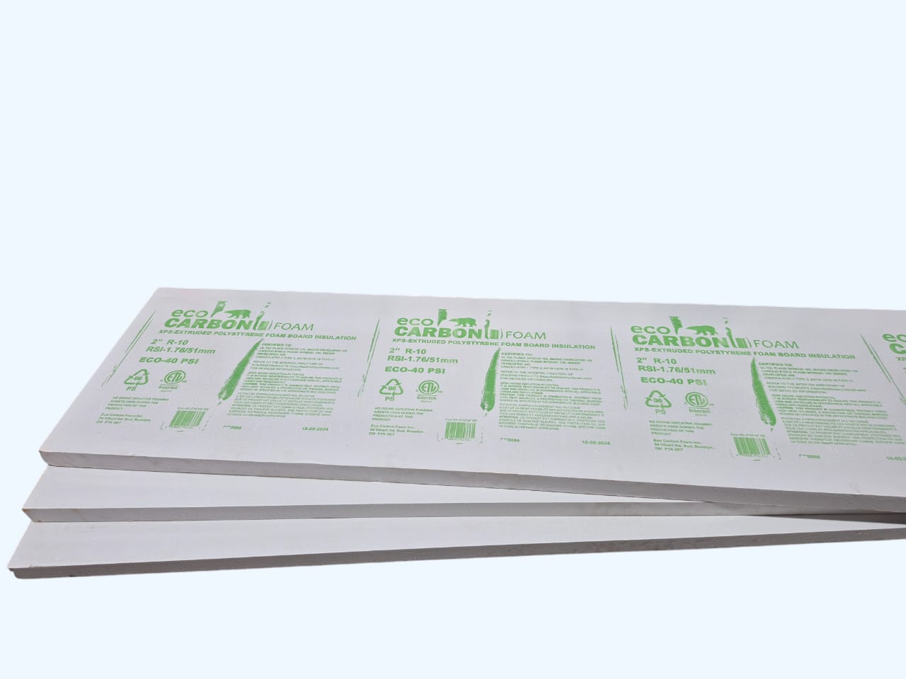 ECO Styrofoam Insulation 4'X8'X2'
