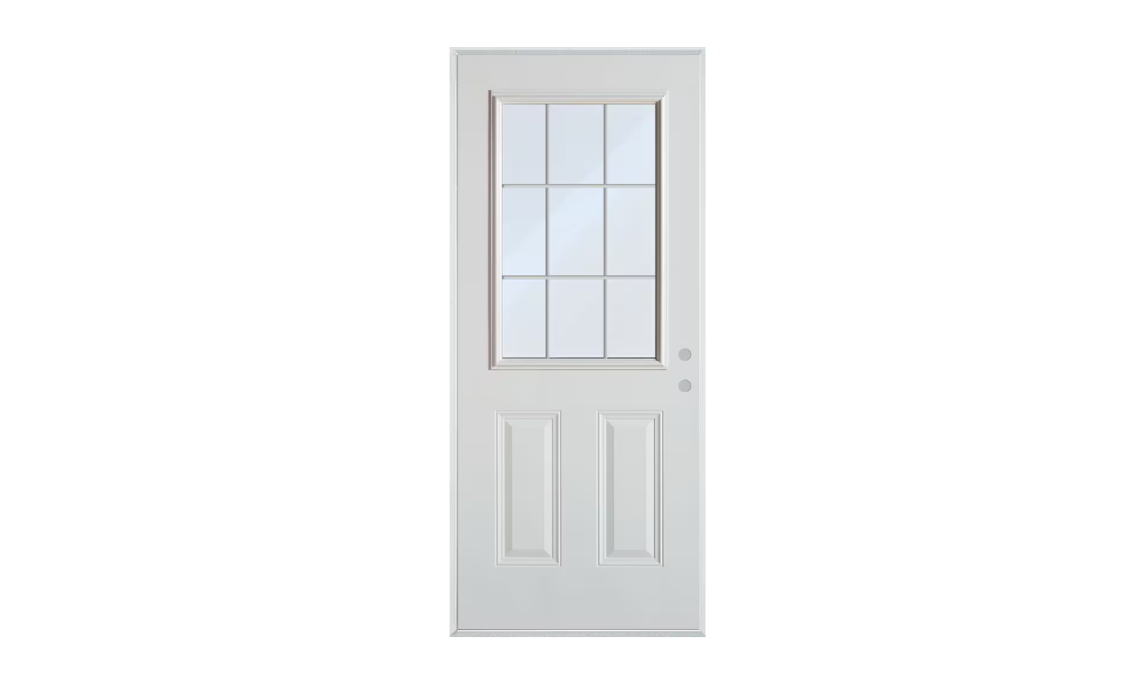 32"X80" Right Inswing Single Door Half Glass