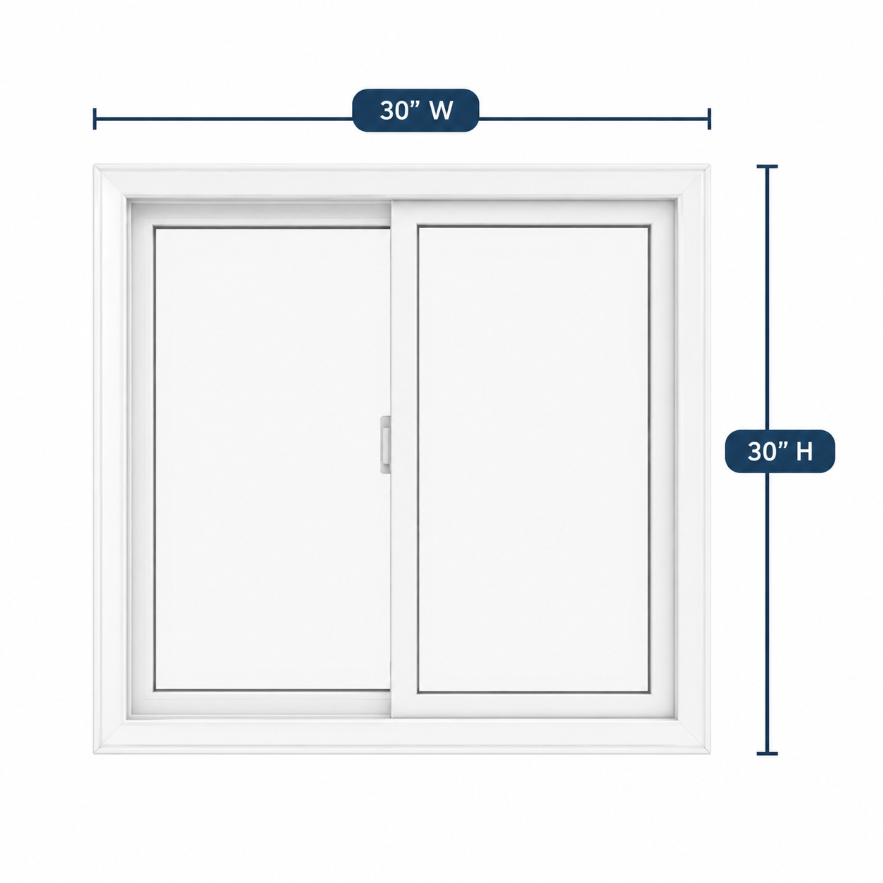 Single Slider Window 30-inch W x 30-inch